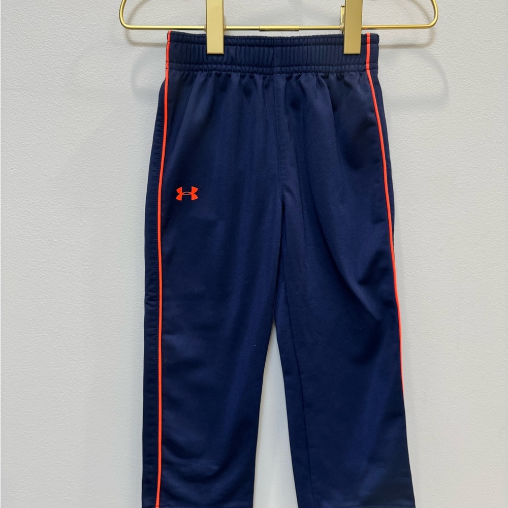 Under Armour Kids Blue Joggers with orange Accents